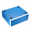 Uxcell 305 X 285 115 Electronic Iron Diy Junction Box Enclosure Case Blue