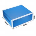 Uxcell 305 X 285 115 Electronic Iron Diy Junction Box Enclosure Case Blue