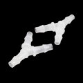 X Autohaux 20pcs Y Shaped Plastic 1 4 Hose Barb Barbed Fitting For Car White
