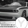 X Autohaux 20pcs Y Shaped Plastic 1 4 Hose Barb Barbed Fitting For Car White