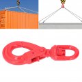 Heavy Duty G80 Forged Steel Swivel Crane Hook Self Locking Rotating Safety For Ships Automobiles And Rigging 1 12t Capacity