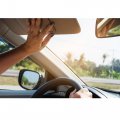 Left Driver Side Sun Visor Car With Mirror 83280-sna-a01za For Honda Civic 2006-2011 Gray 