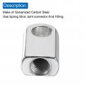 Uxcell Gas Spring Strut M8 Joint Fitting Female Threaded Connectors Steel Silver Tone 20pcs