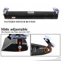 Sidaqi 12-led Red White Windshield Dash Strobe Lights With Suction Cups 14 Modes High Intensity Emergency Light Bar For Car