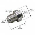 An4 Weld On Bung Stainless Steel Male Flare Weldable Fuel Tank Fitting Jic-4 An 7 16-20 Thread Hose Adapter Connector 4