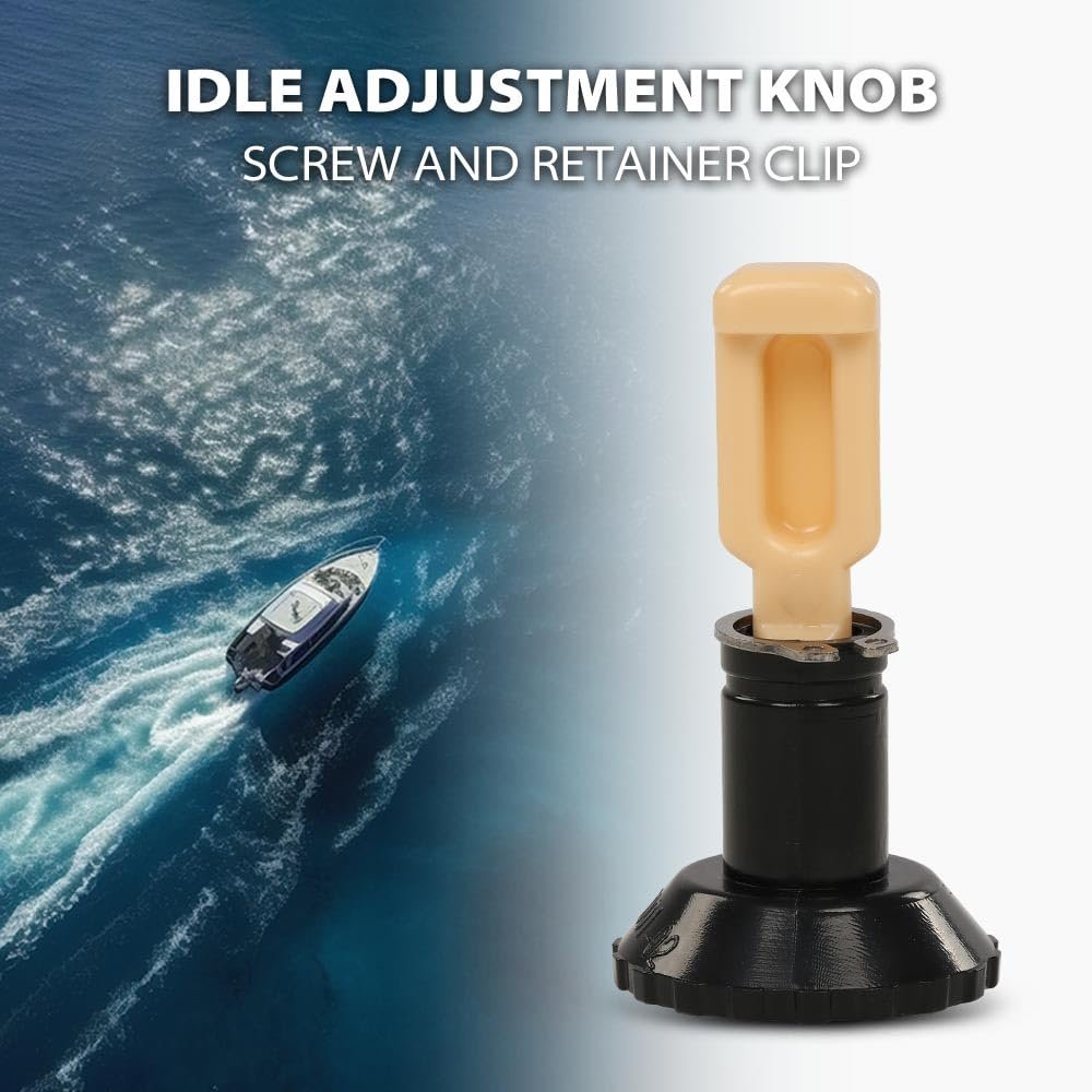 Idle Adjustment Knob Screw Retainer Clip Kit For Johnson Evinrude Omc Motors Fit 9 9hp 15hp Models 1974-1985 387272