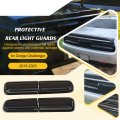 Smoked Tail Light Covers For Dodge Challenger 2015-2024 Rear Taillight Guard Trim Kit Black Lens Protectors Exterior