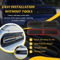 Smoked Tail Light Covers For Dodge Challenger 2015-2024 Rear Taillight Guard Trim Kit Black Lens Protectors Exterior