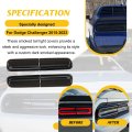 Smoked Tail Light Covers For Dodge Challenger 2015-2024 Rear Taillight Guard Trim Kit Black Lens Protectors Exterior