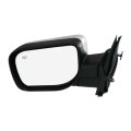 Nissan Armada 2005 2015 Driver Side Door Mirror Power Foldaway Heated Black With Chrome Cover Flat Glass 6 Pin 5 Wire Ni1320172 