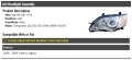 Left Driver Side Headlight Assembly For 2008-2009 Subaru Legacy