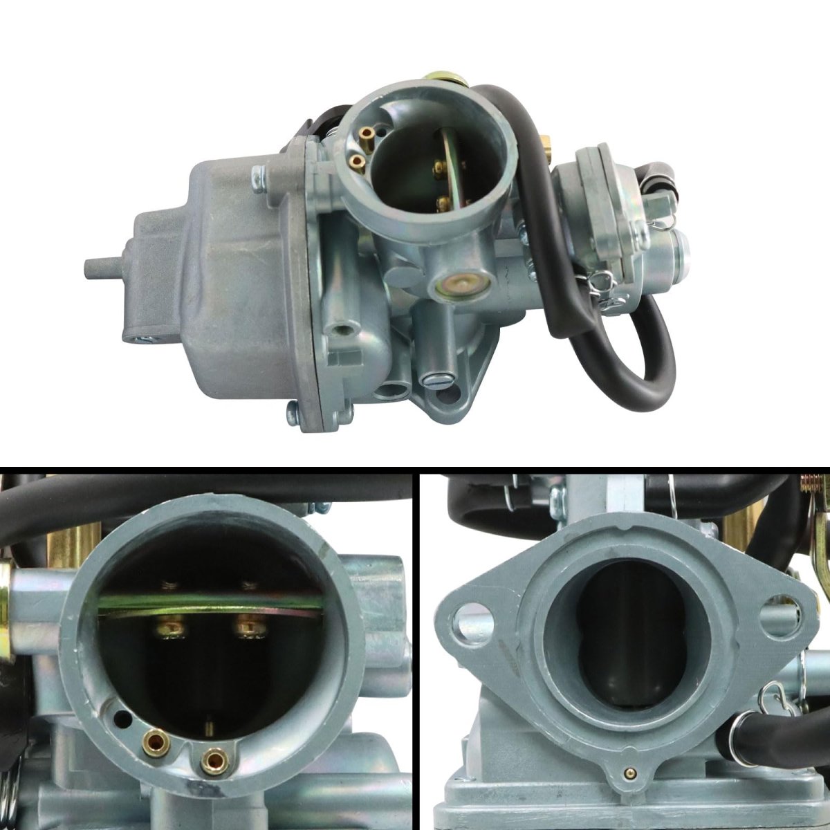 Carburetor Kit For Honda Recon 250 Trx250 Trx250te Trx250tm 1997 To 2007 Part Number 16100-hm8-b01 Aluminum Silver Finish