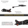 Vipmotoz 3pcs Full Amber Led Grille Light Smoked Marker Parking Drl Running Lamp Kit W Wiring Harness Included For 2014-2023