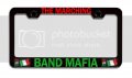Marching Band Mafia Italian Italy Black Metal License Plate Frame Tag Holder Universal Fit For Car Truck Suv 12 5 X 6 In 