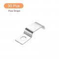 30 Pcs Pipe Strap 304 Stainless Steel Support Fit For 9 16in 15mm Tube Tension Clip With 1 Hole 5mm Height Continuouss Emt