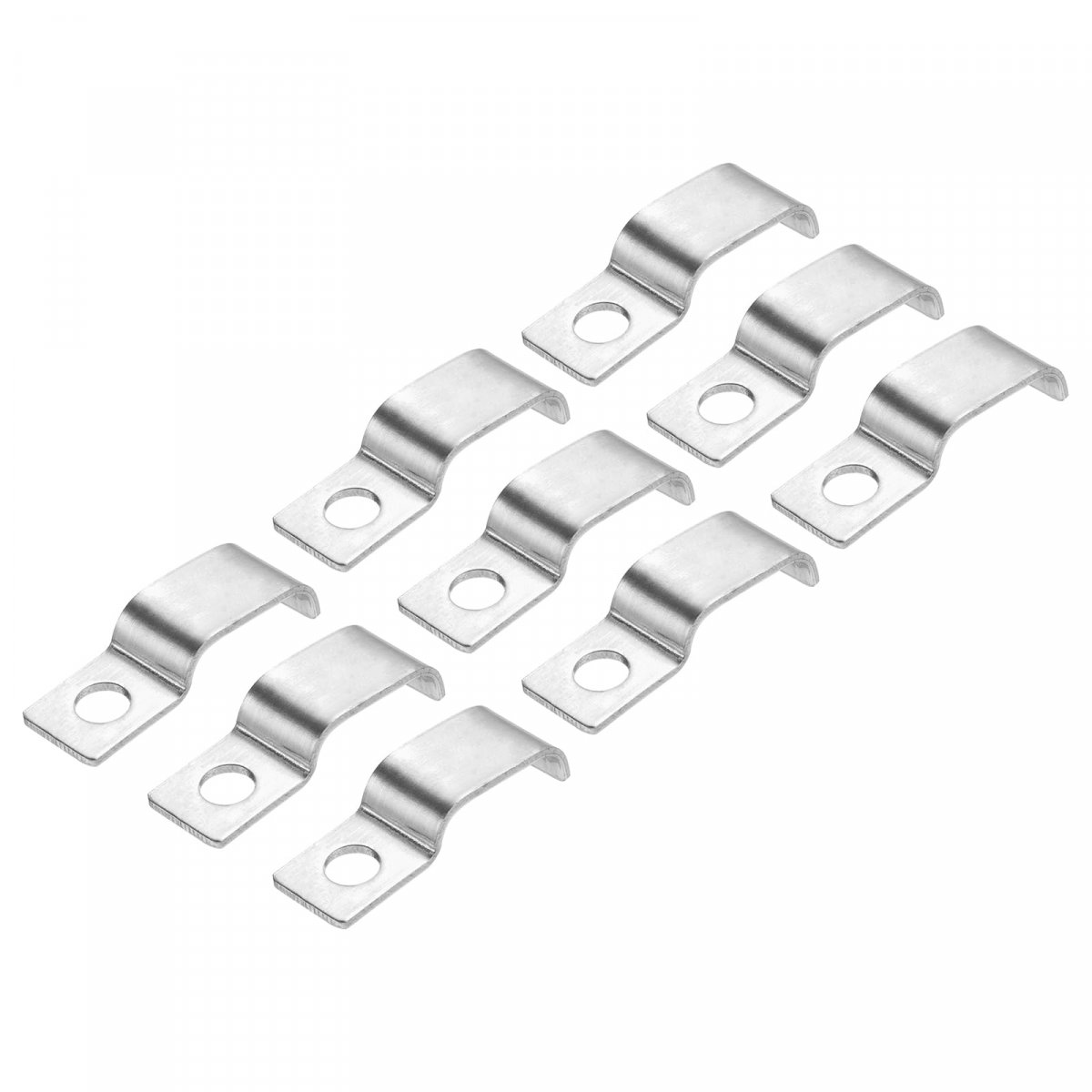 30 Pcs Pipe Strap 304 Stainless Steel Support Fit For 9 16in 15mm Tube Tension Clip With 1 Hole 5mm Height Continuouss Emt