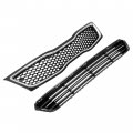Kuafu Front Upper Lower Grille Compatible With 2014 2015 Kia Optima Bumper Radiator Grill Plastic Chrome Black Silvery