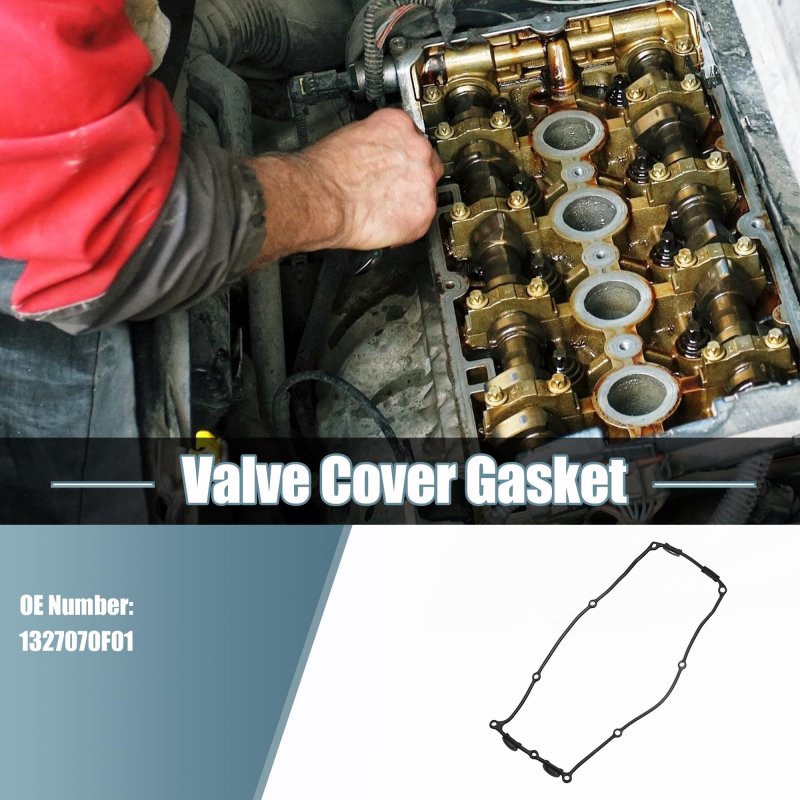 Engine Valve Cover Gaskets For Nissan 240sx 2 4l 1994-1998 No 1327070f01 Black