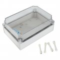 Uxcell 6 9 8 X3 9 175mmx250mmx100mm Abs Waterproof Universal Project Enclosure Electrical Dustproof Junction Box With Pc Grey