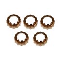 Front Spindle Nut Retainers For Nissan Np300 2010 2011 2012 2013 2014 5 Pieces Alloy Steel Replacement 
