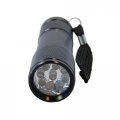 Hqrp Green Light 9 Led Portable Pocket Flashlight Black Aluminum Body For Night Walking Hunting Fishing Scorpions Searching 
