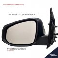 Spieg To1320349 Driver Side Mirror Replacement For Toyota Tacoma 2016-2023 Power Heated Turn Signal Light Paintable Black 7pin