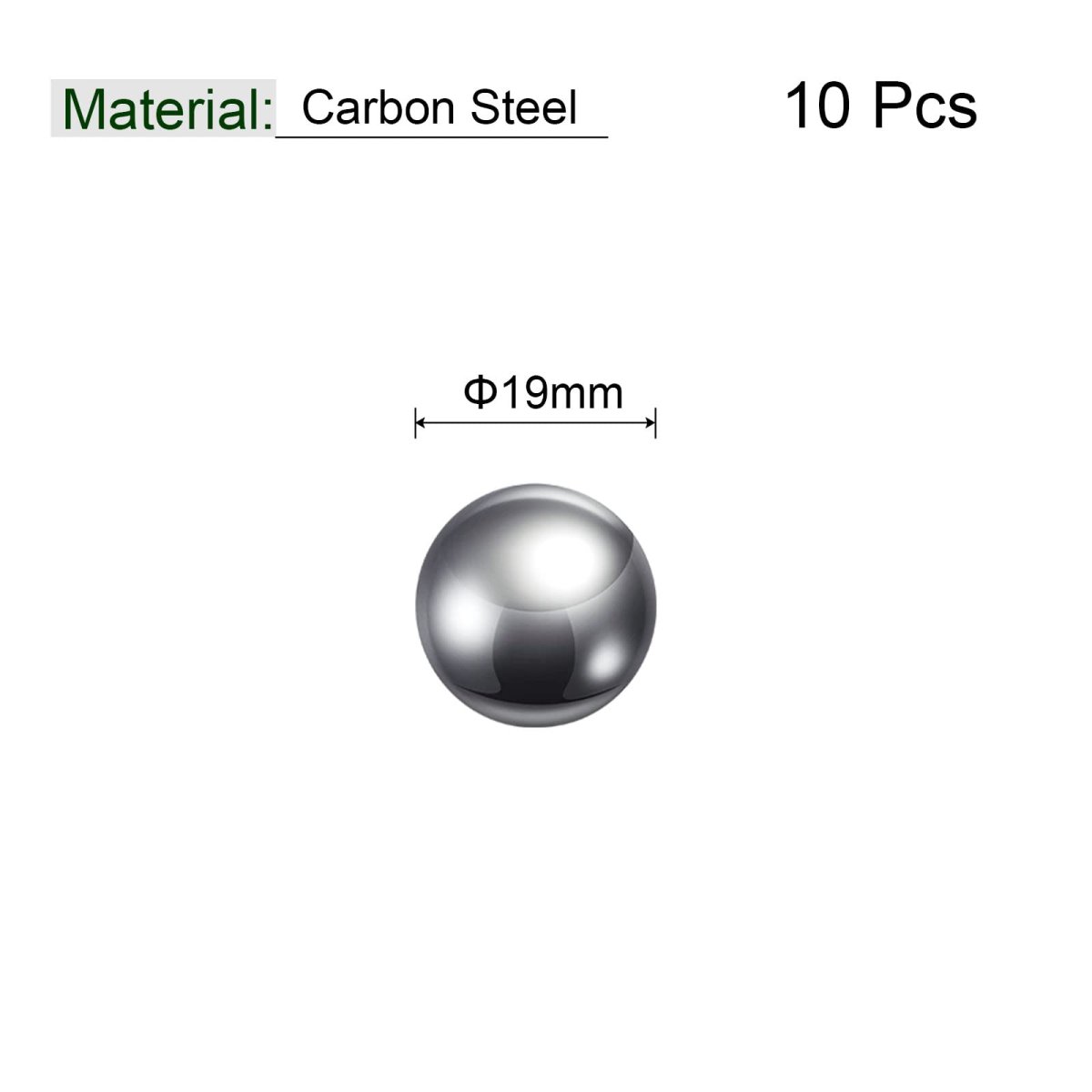 10pcs 19mm Carbon Steel Bearing Balls Precision Polished