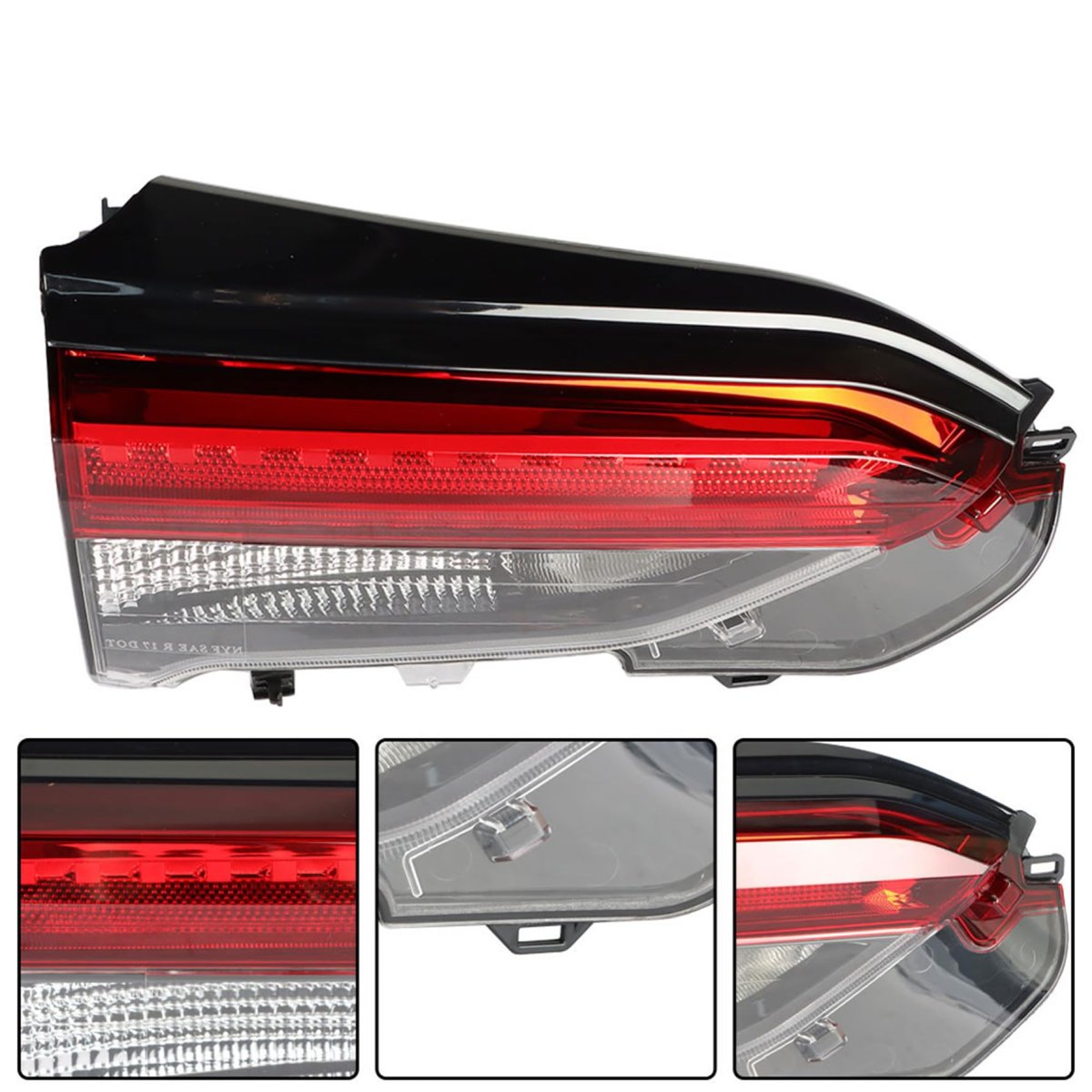 Left Inner Rear Tail Light Assembly For Rav 4 2019 2020 2021 Driver Side Brake Lamp Clear And Red Lens Replacement 815900r060