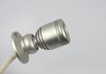 Micro Pivoting Led Spotlight 1 Watt High Power Lamp Tiny Size Silver Housing Cool White 