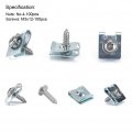 Qiilu 200pcs Auto Car U-clip U Nut And Screw Assortment Kit Fastener Clips With Self Tapping Screws Fixing Hardwares For Motor