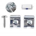 Qiilu 200pcs Auto Car U-clip U Nut And Screw Assortment Kit Fastener Clips With Self Tapping Screws Fixing Hardwares For Motor