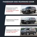 Rearward Right Door C Pillar Outer Windshield Trim Replacement For Cadillac Escalade Chevrolet Tahoe Gmc Yukon 2015-2018 Rear