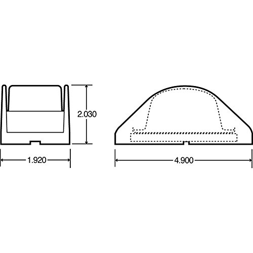 Truck-lite 12003r Deflector Mount