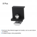 Uxcell 8pcs Solar End Clamp 40mm Aluminum Adjustable Panel Mounting Bracket Z Clamps For Pv System Black