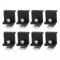 Uxcell 8pcs Solar End Clamp 40mm Aluminum Adjustable Panel Mounting Bracket Z Clamps For Pv System Black