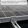 Uxcell 8pcs Solar End Clamp 40mm Aluminum Adjustable Panel Mounting Bracket Z Clamps For Pv System Black