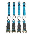 1 Inch Ratchet Tie-down Strap Ratcheting Cargo Tow Straps Towing Tie Downs