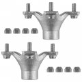 Caltric 2x Rear Left Or Right Wheel Hub With Lug Nuts Compatible Honda Trx450er Electric 2009 2012-2014