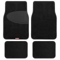 Motor Trend Spillguard Xpe Heel Pad Carpet Mats For Car Floor Automotive Accessories All Weather Black 4pc Front Rear Rug 