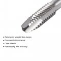 Uxcell Spiral Point Threading Tap 6-32 Unc Hss High Speed Steel Machine Thread Screw 3 Straight Flutes Uncoated Tapping Tool H2