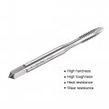 Uxcell Spiral Point Threading Tap 6-32 Unc Hss High Speed Steel Machine Thread Screw 3 Straight Flutes Uncoated Tapping Tool H2