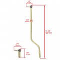 Caltric Steering Sector Drag Link Kit Compatible With John Deere D100 D105 D110 D120 D125 D130