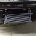 25 Row Aluminum Engine Transmission Oil Cooler Kit Compatible For N54 Twin Turbo 135 E82 335 E90 E92 E93 Silver