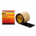 Scotch Vinyl Mastic Roll Electrical Tape 2210 4 Inch X 10 Feet Black Self-fusing Rubber For Insulating And Moisture Seal