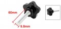 Uxcell Replacement 9 8mm X 60mm Clamping Screw Knob Grip 1 77 Inches Head Diameter