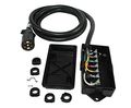 7-way Plug Inline Trailer Cord With 7-gang Junction Box 8 Foot Hd