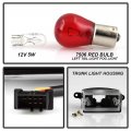 Acanii Black Led Tail Lights Brake Lamps W Led Strip Replacement For 2002-2005 Bmw E46 3-series 4dr Sedan Left Right