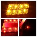 Acanii Black Led Tail Lights Brake Lamps W Led Strip Replacement For 2002-2005 Bmw E46 3-series 4dr Sedan Left Right