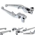 Usonline911 1 Pair Left Right Silver Brake Clutch Lever Replacement For 2006 Harley-davidson Electra Glide Ultra Classic Peace