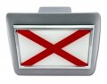 Elektroplate Alabama Chrome State Flag Crimson Cross All Metal Brushed Hitch Cover For Trucks And Suvs Fits Standard 2 Trailer